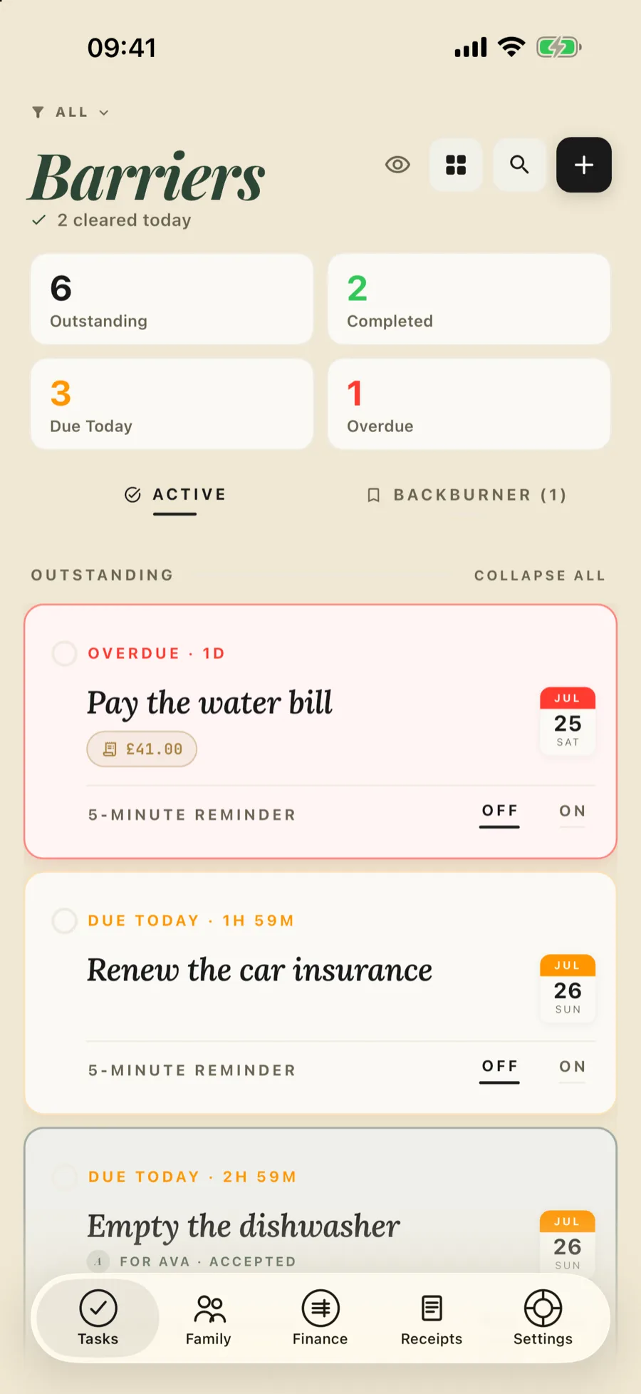 Tasks